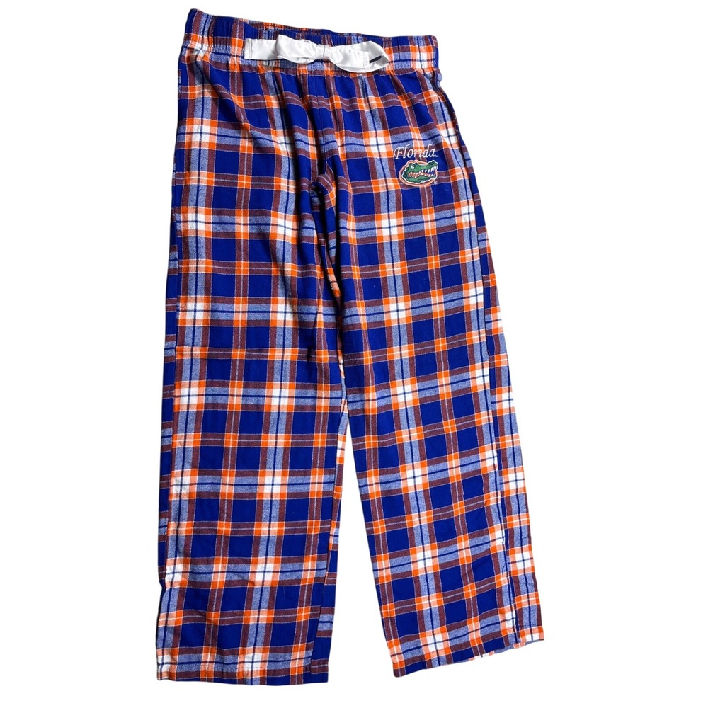 Florida Gators Plaid Lounge Pajama Pants Women's Small Blue Orange NCAA Sleep